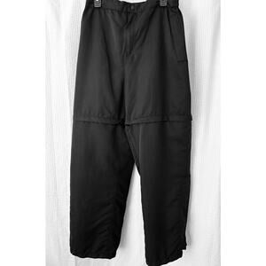 The Weather Co Ski Snow Zip-Off Convertible Black Apres Ski Pants Lined Womens L